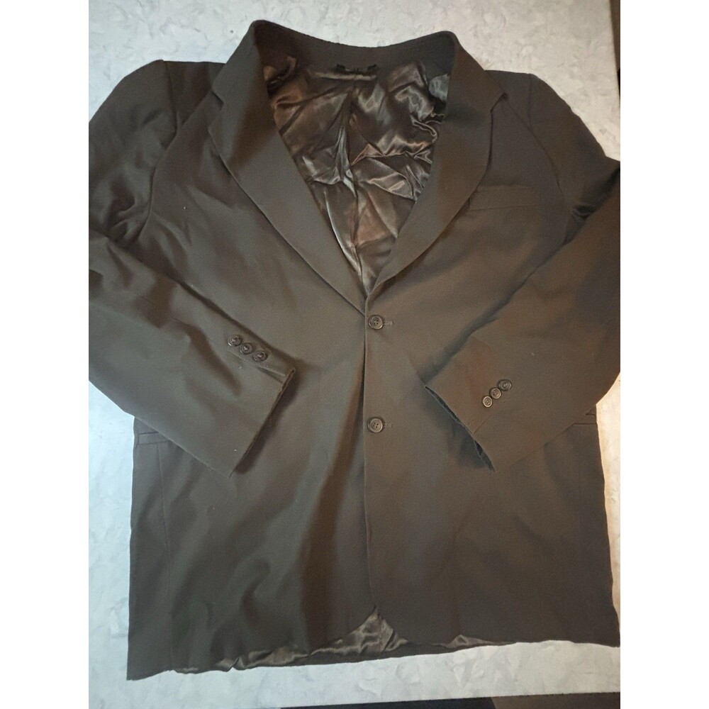 GUESS Classics Mens Blazer Jacket Size XL Brown Olive Green 2 Button Sport Coat